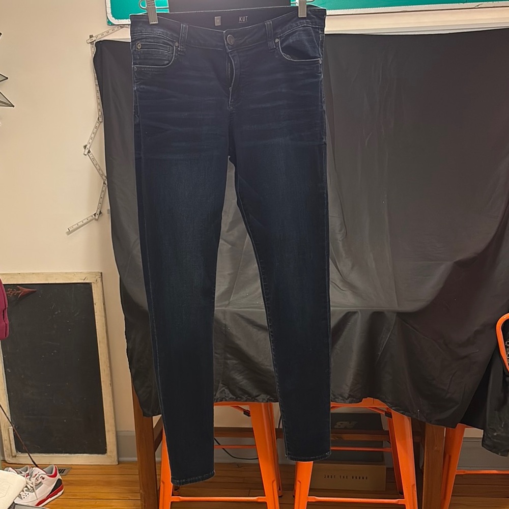 Women's Kut from the Kloth Dark Washed Denim Skinny Jeans
